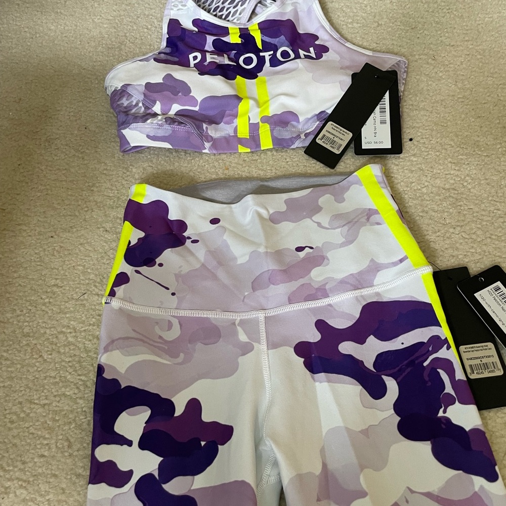 Peloton Sports Bra‎ and Cropped Leggings Size Small
